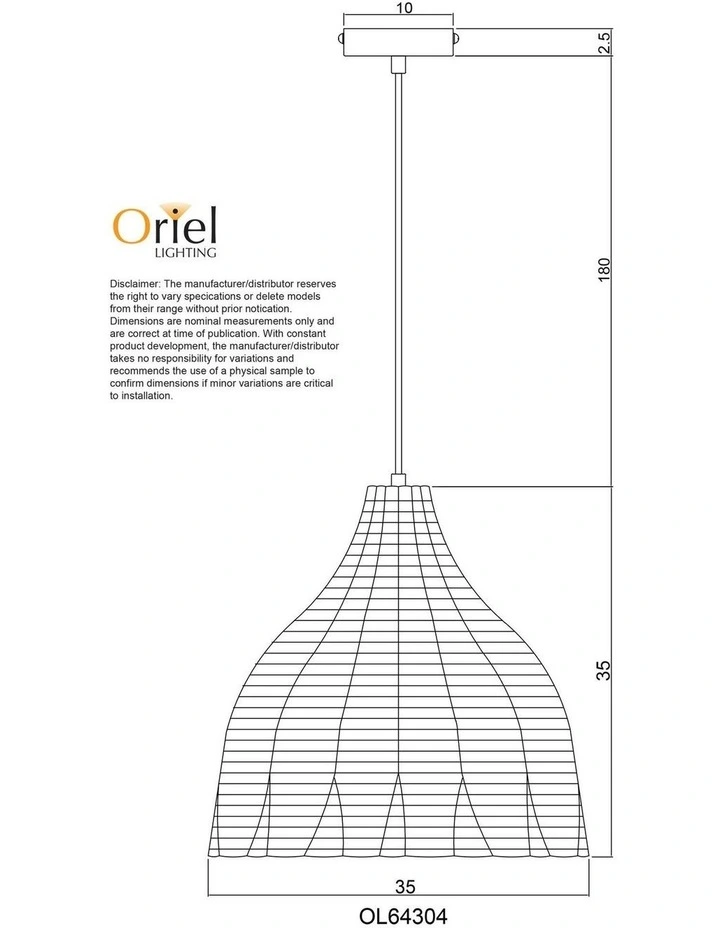 Bukit Cane Pendant Light in Natural image 4