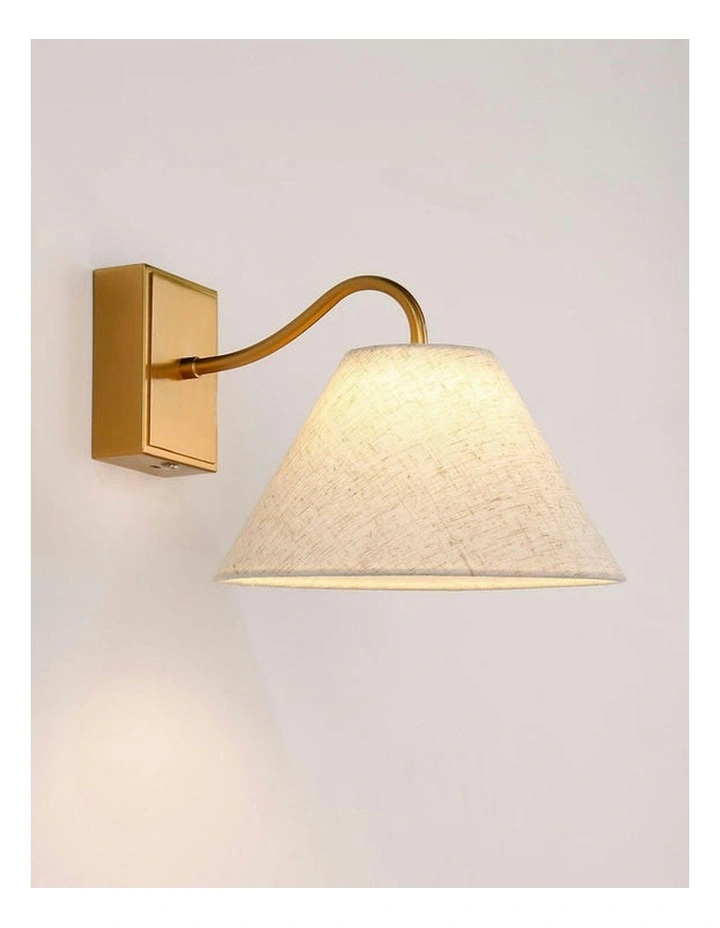 Rosalind Rechargeable Built-in LED CCT Dimmable Wall Light in Brass image 4