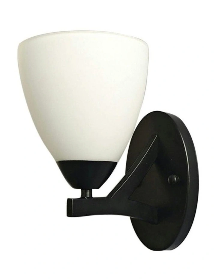 Roxby Traditional Metal Wall Light in Black image 1