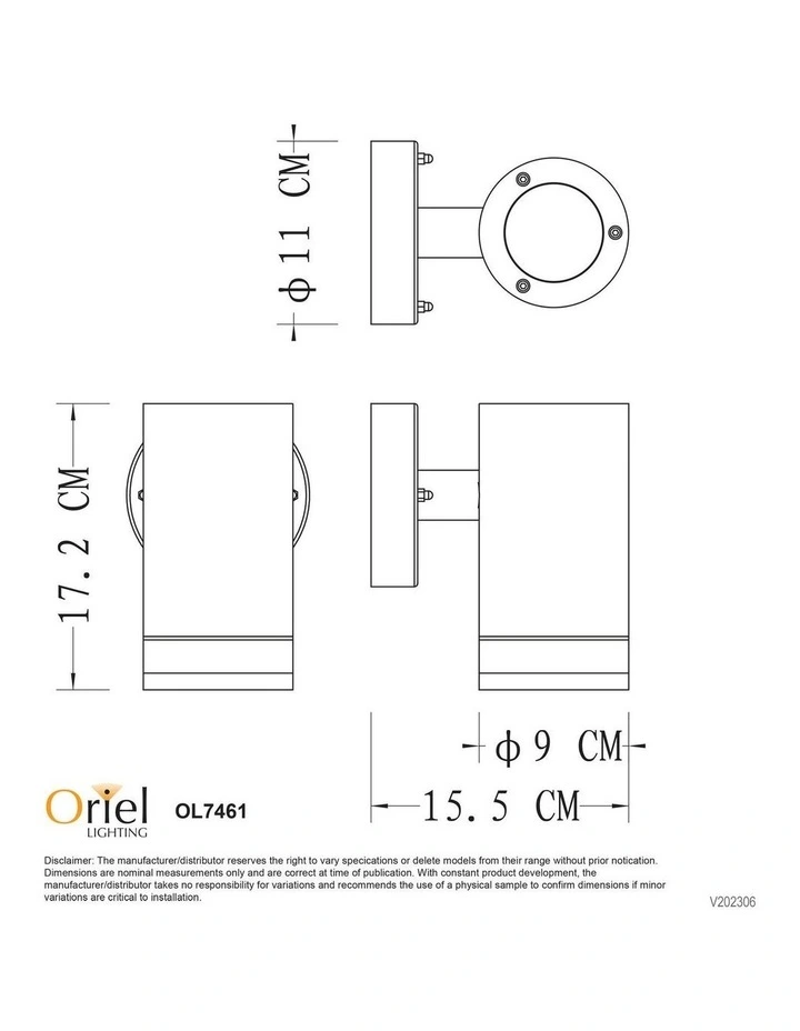 Tove Modern Exterior Light in Black image 3