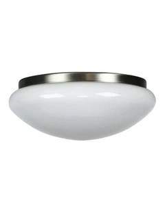 Clipper Brushed Chrome Ceiling Light in Silver