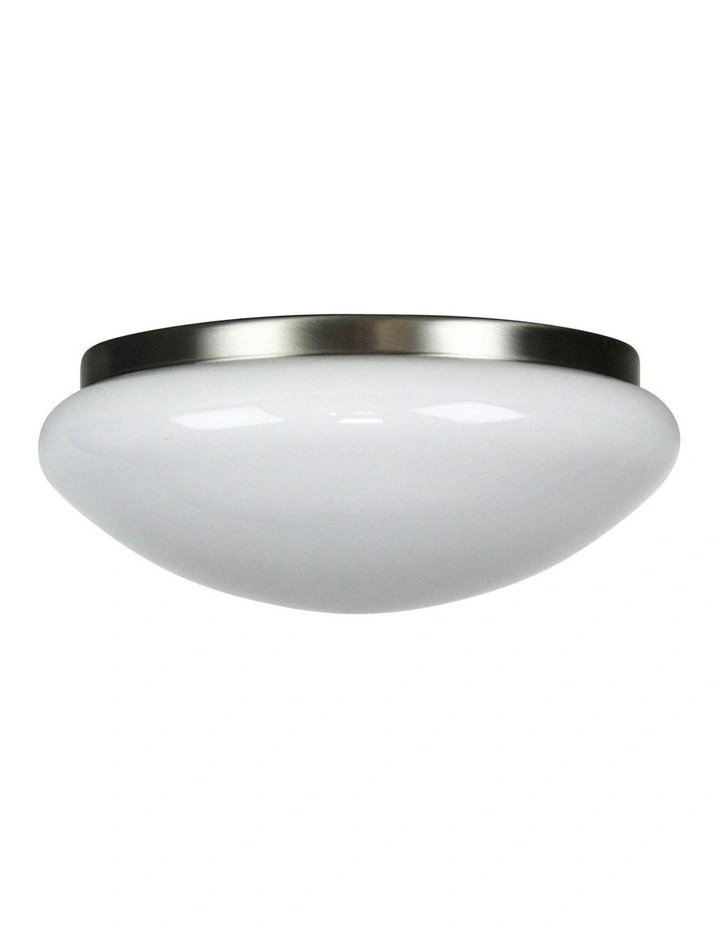 Clipper Brushed Chrome Ceiling Light in Silver image 1