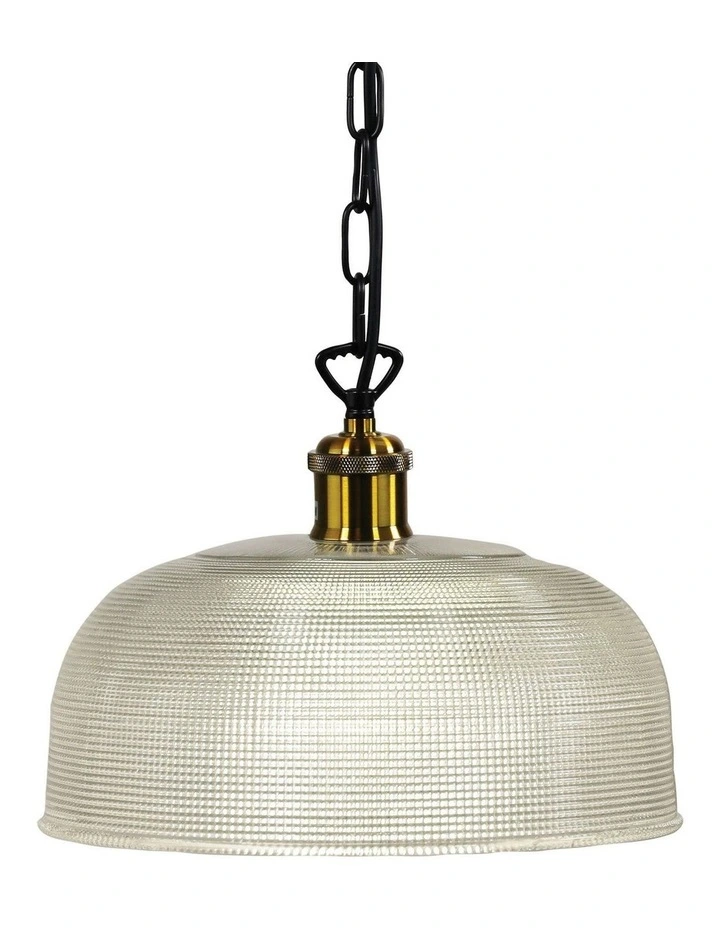 Maison 27 Halophane Glass Pendant Light in Black image 2