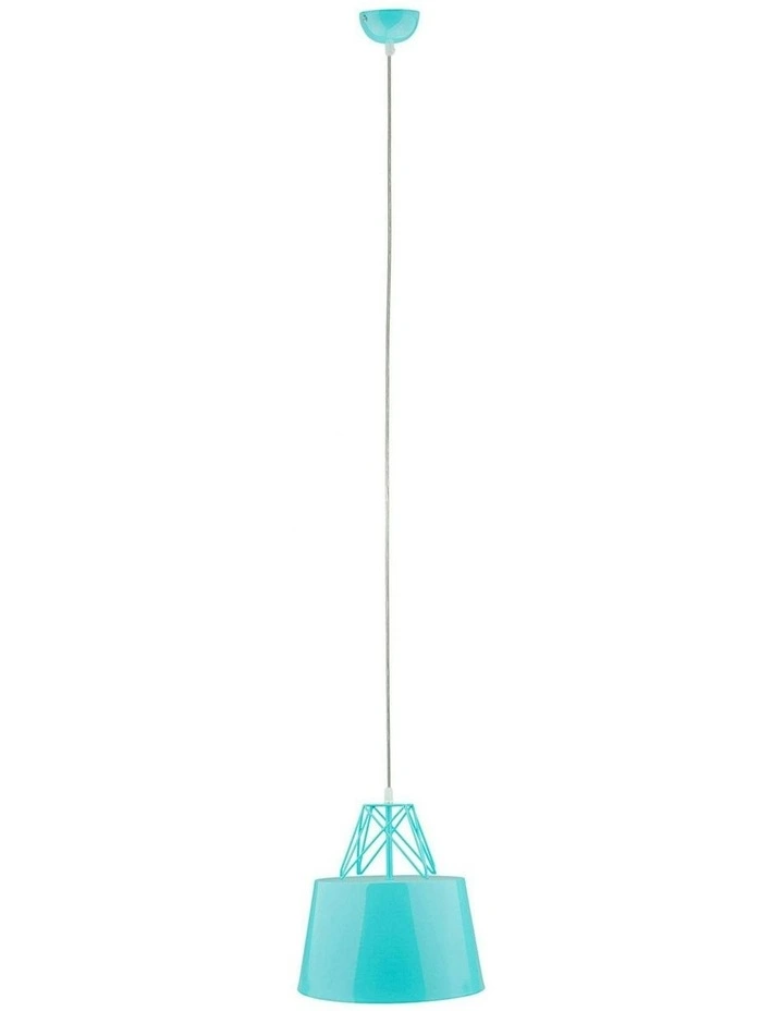 Kaelan Metal Pendant Light in Light Blue image 1