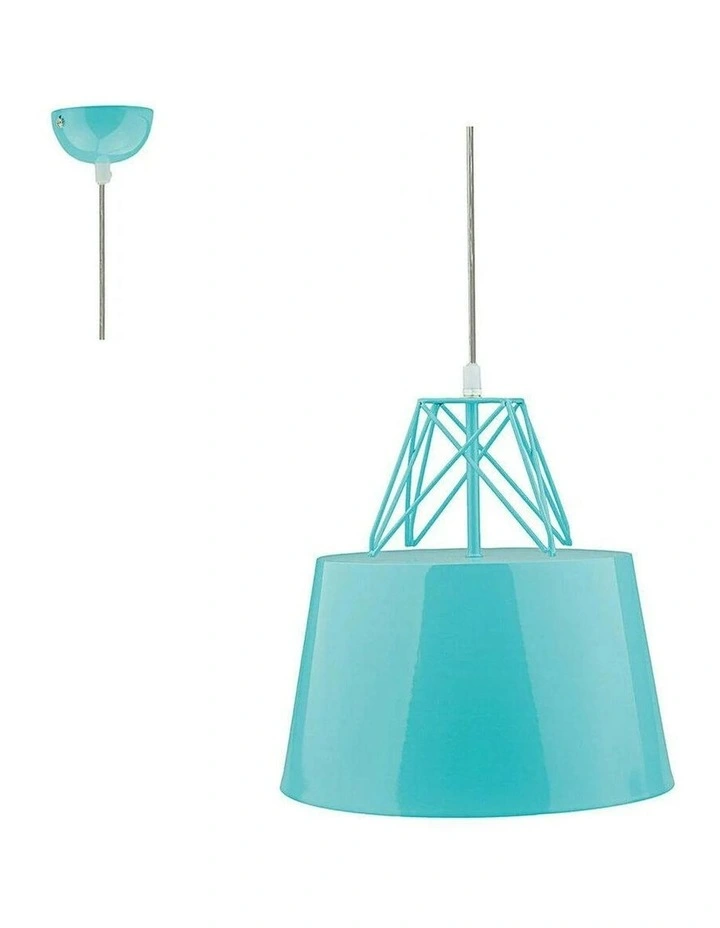 Kaelan Metal Pendant Light in Light Blue image 2