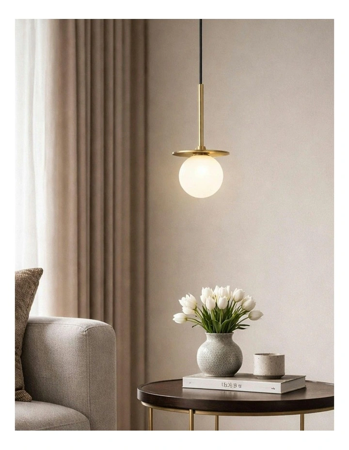 Ophelia 1 Pendant Light in Gold image 6