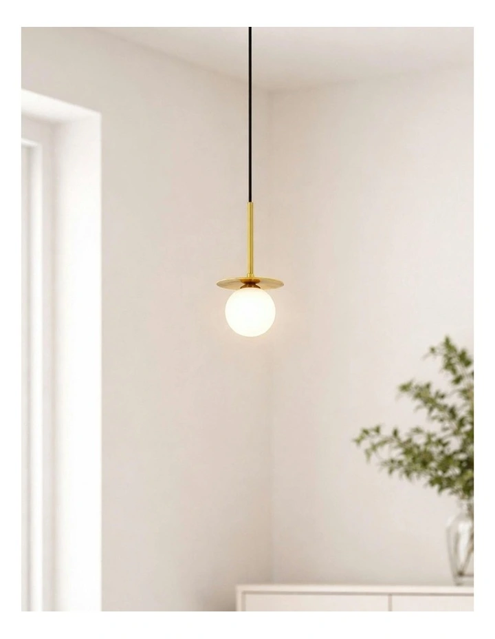 Ophelia 1 Pendant Light in Gold image 7