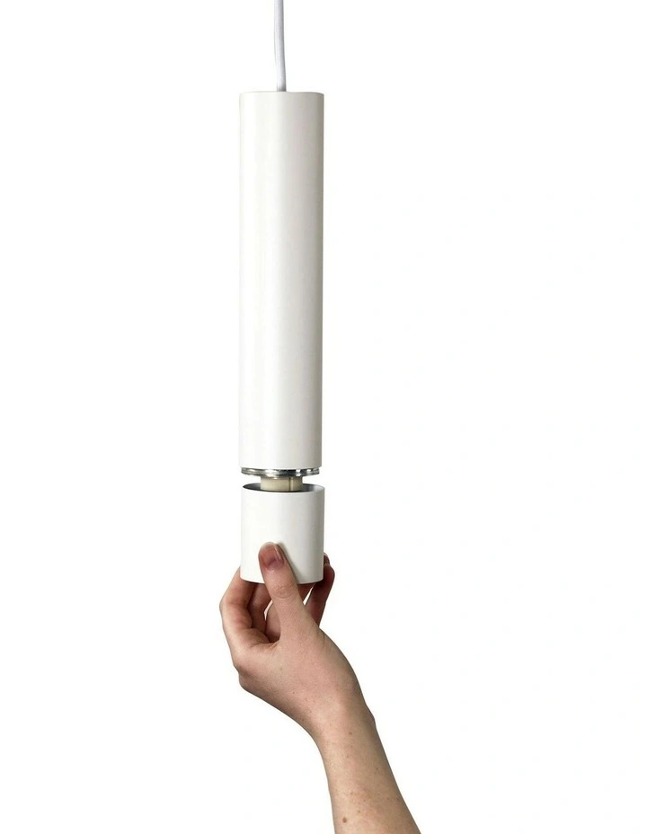 Tig Single Pendant Light in White image 3