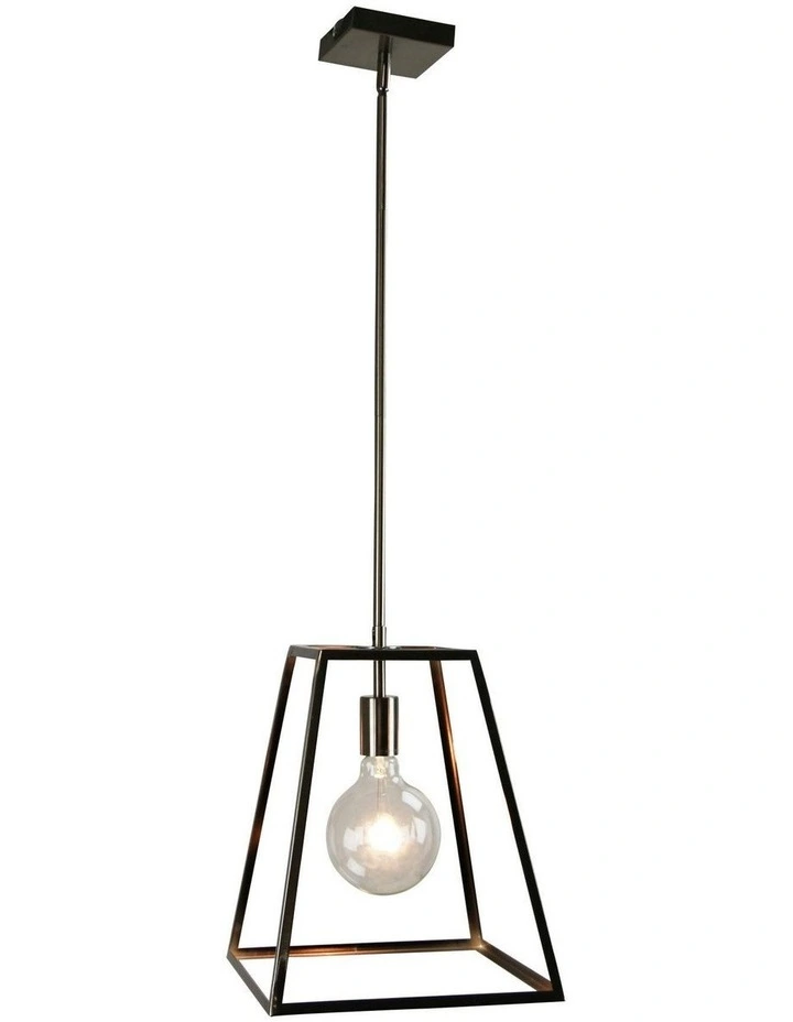 Southport.30 Single Urban Retro 30cm Pendant Light in Silver image 2