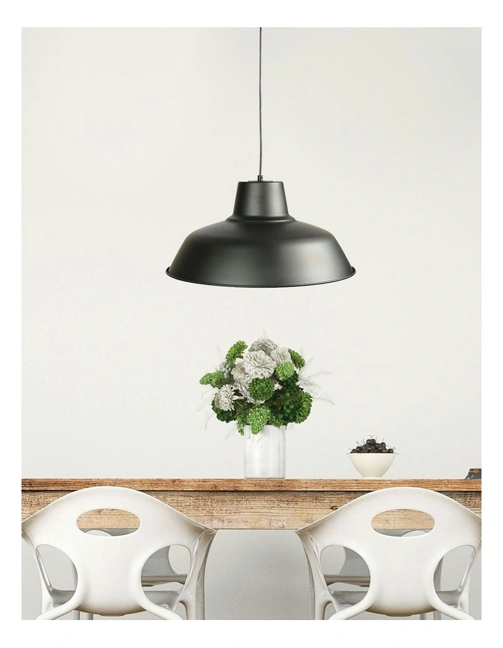Forge 430 Single Pendant Light in Black image 2