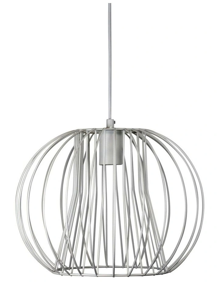 Malo Pendant Light 35cm in White image 1