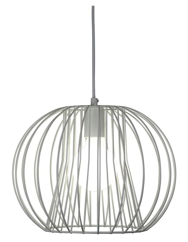 Malo Pendant Light 35cm in White image 2