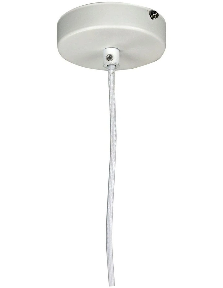 Malo Pendant Light 35cm in White image 4
