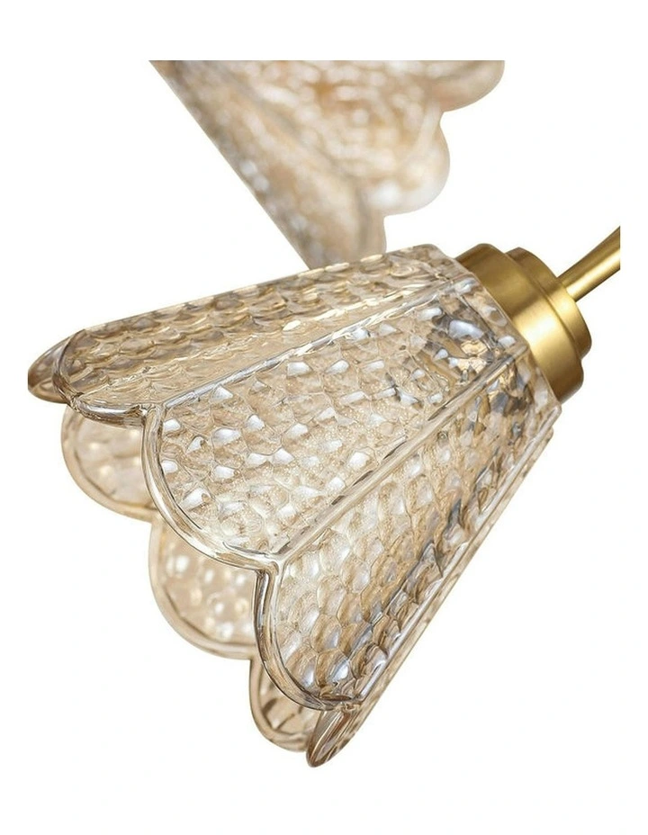 Coraline Flush Ceiling Light 5x in Champagne image 3