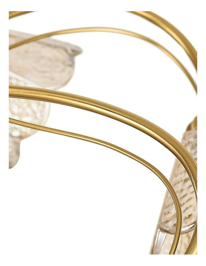 Coraline Flush Ceiling Light 5x in Champagne image 5
