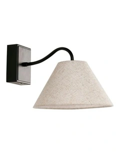 Rosalind Rechargeable Built-in LED CCT Dimmable Wall Light in Black