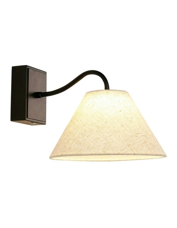Rosalind Rechargeable Built-in LED CCT Dimmable Wall Light in Black image 2