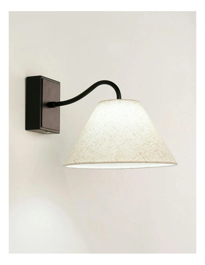 Rosalind Rechargeable Built-in LED CCT Dimmable Wall Light in Black image 5