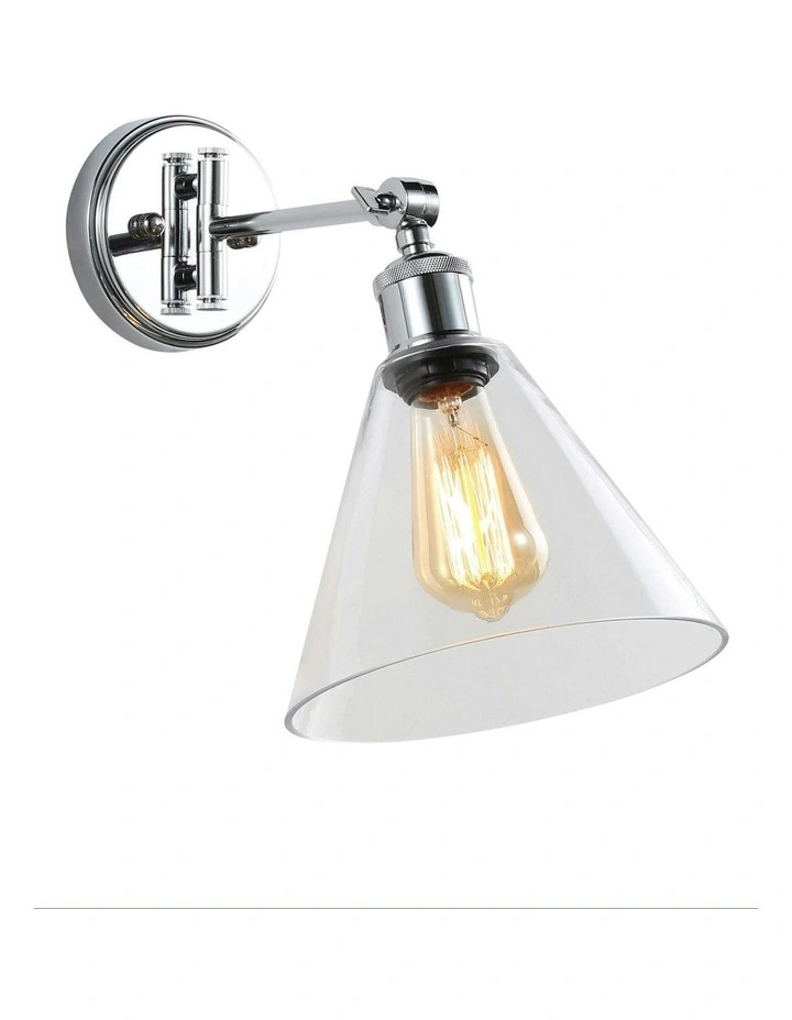 Heath Swing Arm Wall Light in Silver image 1