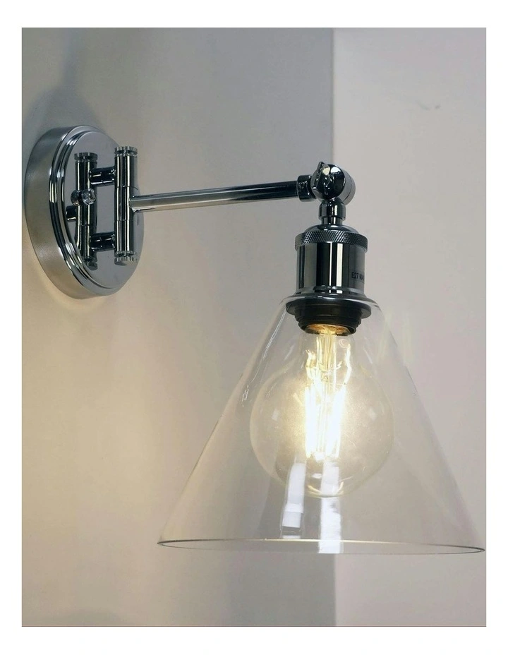 Heath Swing Arm Wall Light in Silver image 2