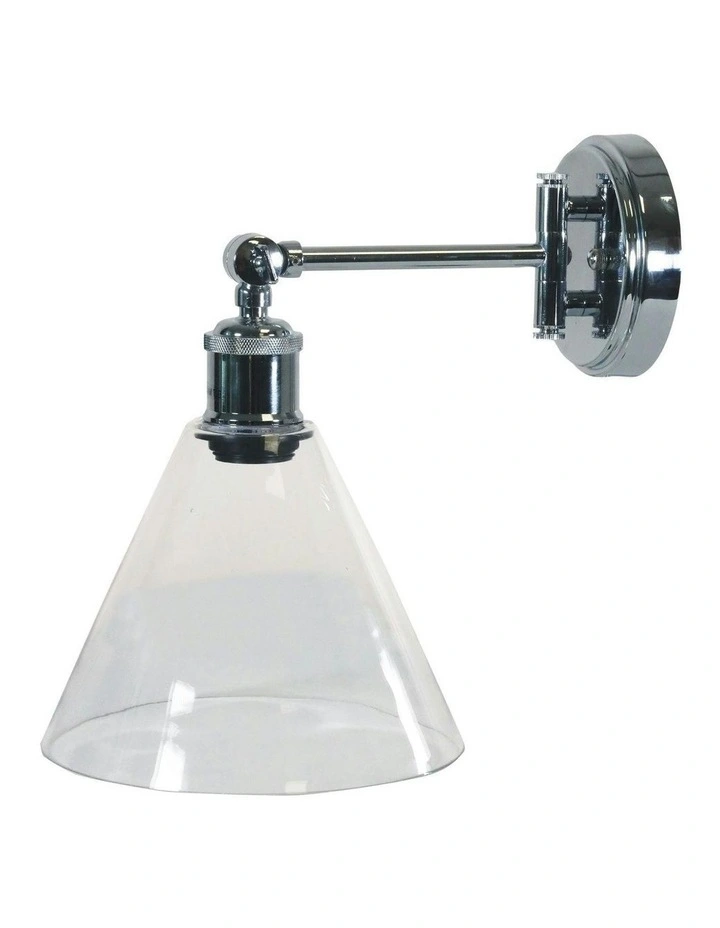 Heath Swing Arm Wall Light in Silver image 4