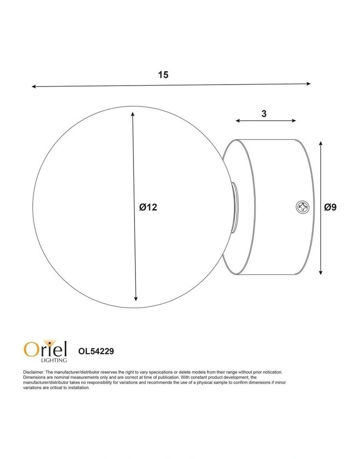 Juni G9 Ribbed Optic Glass Wall Light IP44 in Blue image 4