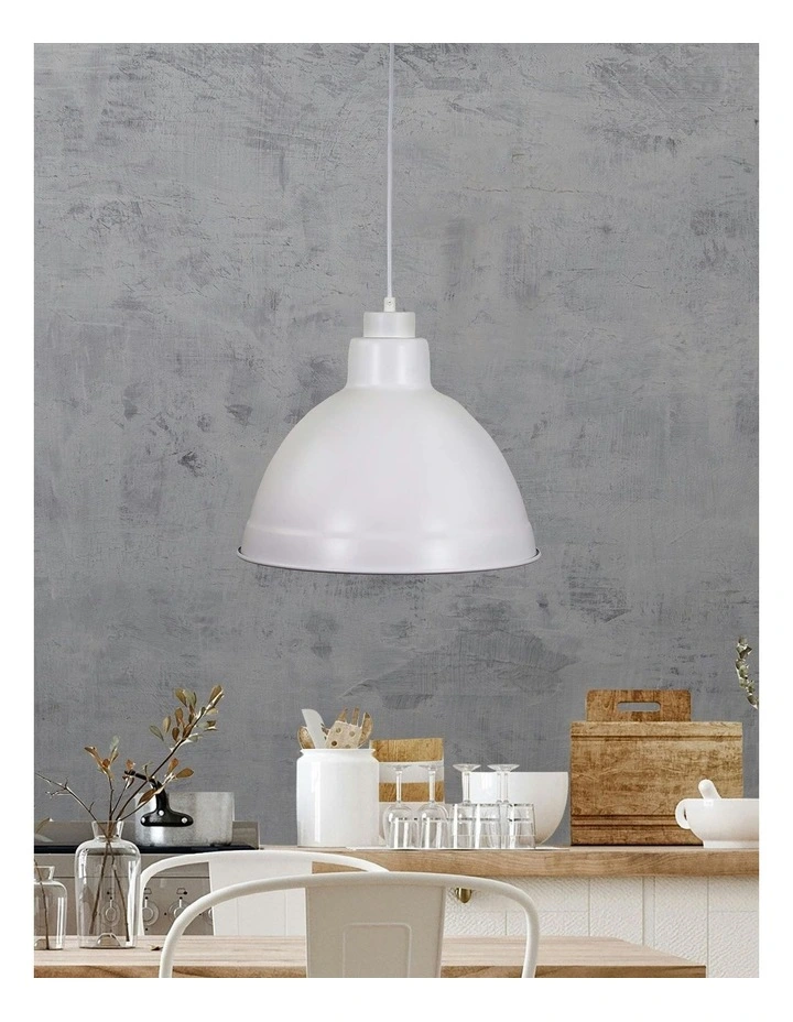 Yard Industrial Style Shade 35cm in White image 3