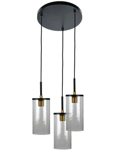 Raymont 3 Lits Pendant Light in Silver