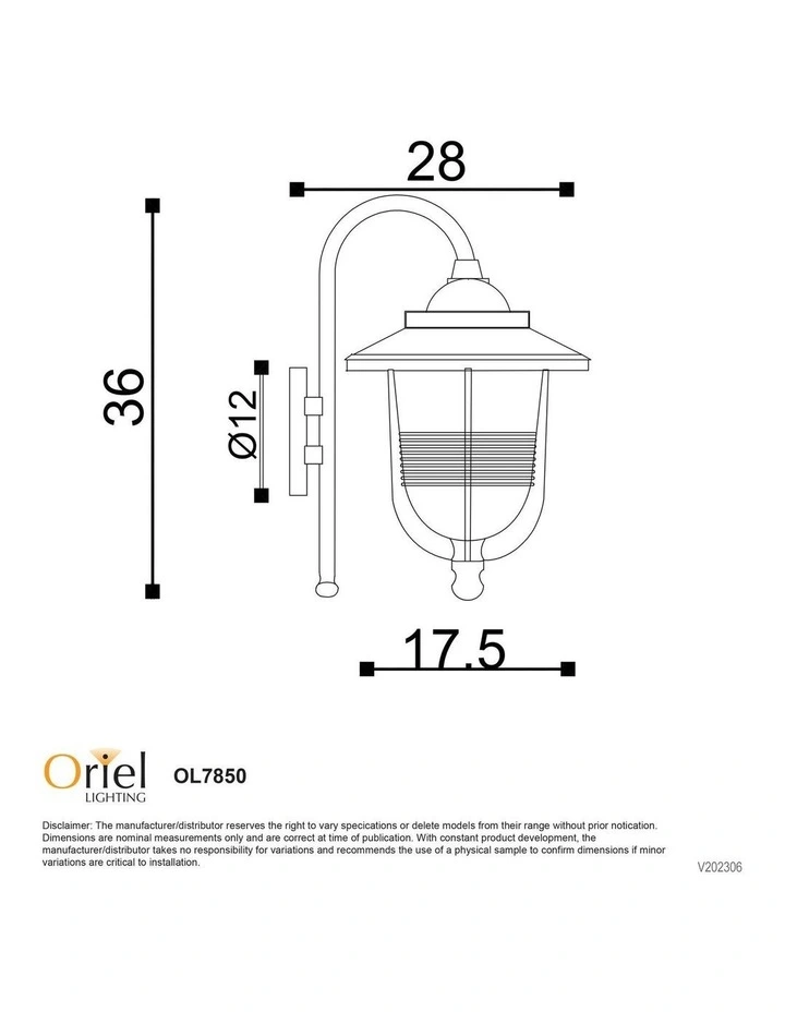 Domo Exterior Bracket Light in Graphite image 3