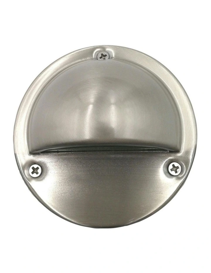 Luna Eyelid Garden Step Light 12v in Stainless Steel image 1
