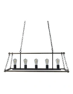 Island 5 Lits Pendant Light in Black