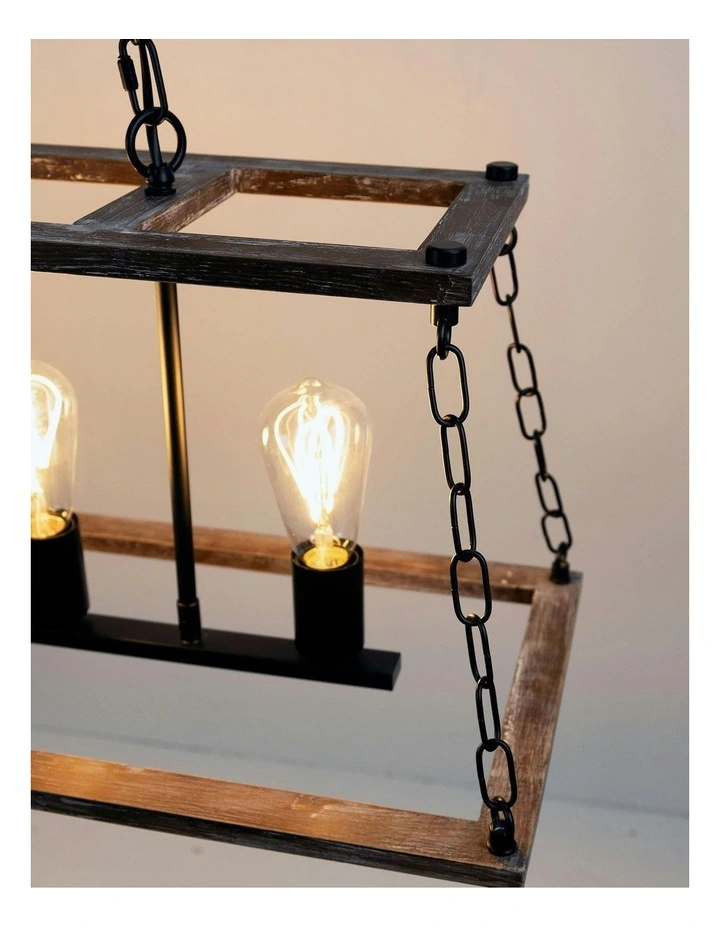 Island 5 Lits Pendant Light in Black image 6