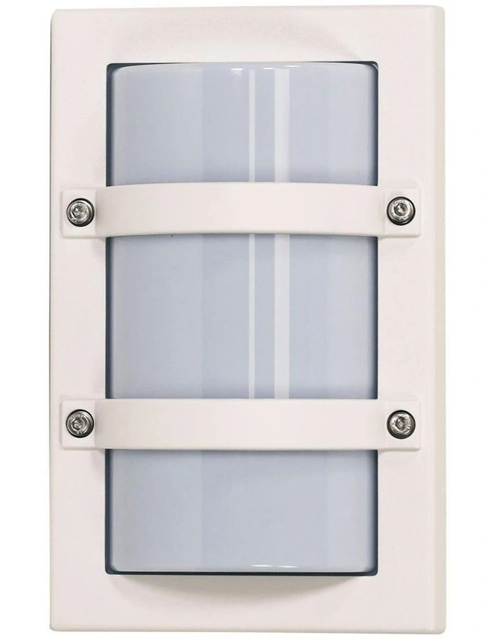 Trio Mini Exterior Bulkhead Light in White image 1