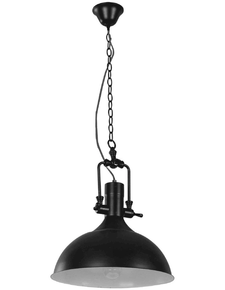 Cottage Single Pendant Light in Black image 3