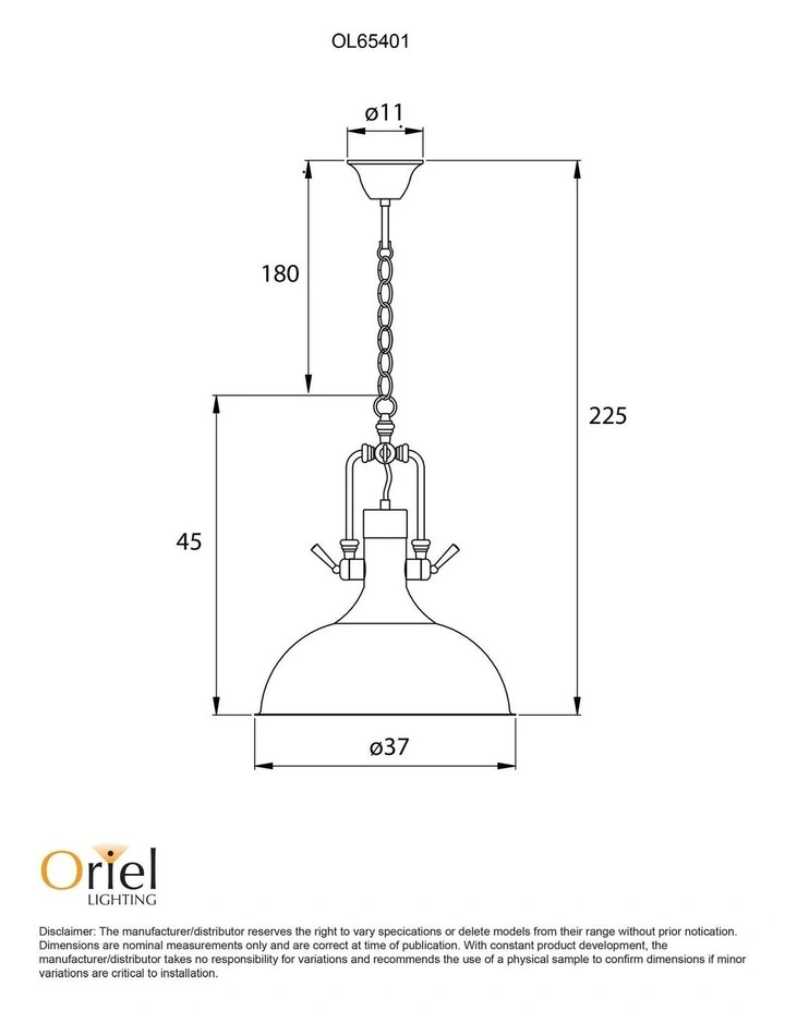 Cottage Single Pendant Light in Black image 4
