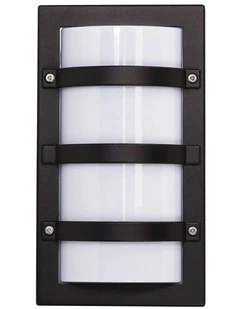 Trio Exterior Bulkhead Light in Black