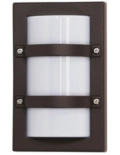 Trio Mini Exterior Graphite Bulkhead Light in Grey