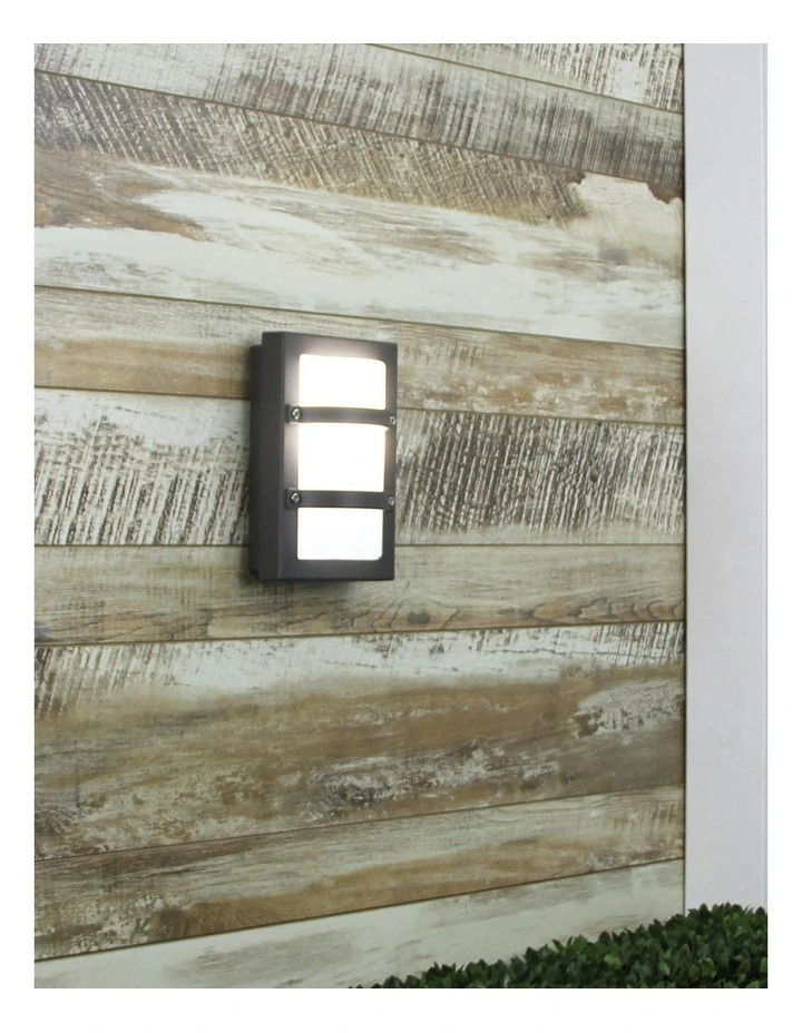 Trio Mini Exterior Graphite Bulkhead Light in Grey image 3