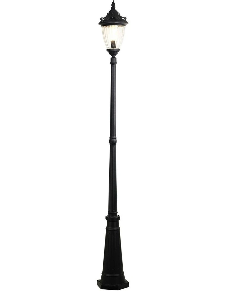 Newark Outdoor Post Top in Black image 2