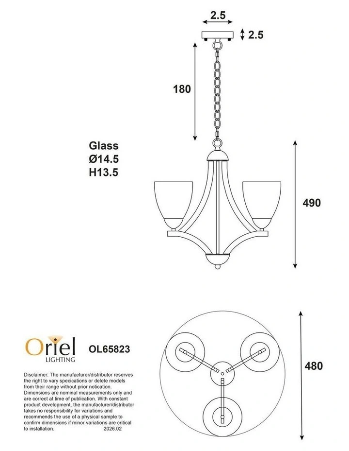 Roxby Traditional Metal Pendant Light 3x in Black image 3