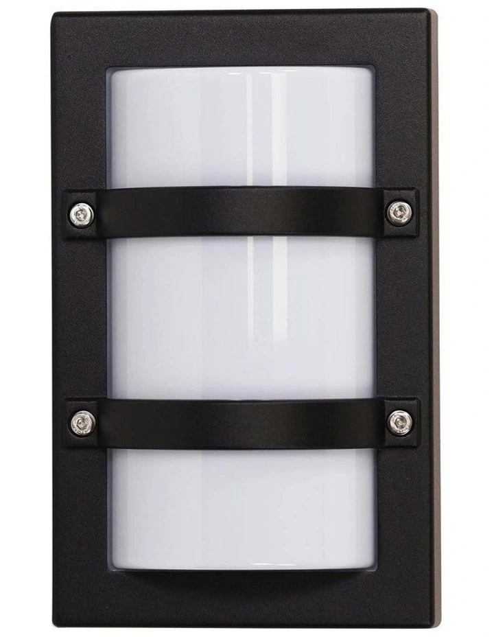 Trio Mini Exterior Bulkhead Light in Black image 1