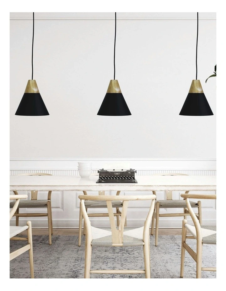 Trigo Pendant Light in Black image 2