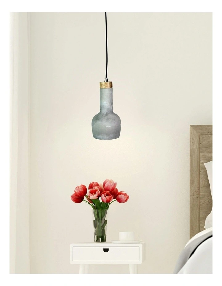 Panto Concrete Finish Pendant Light in Grey image 2