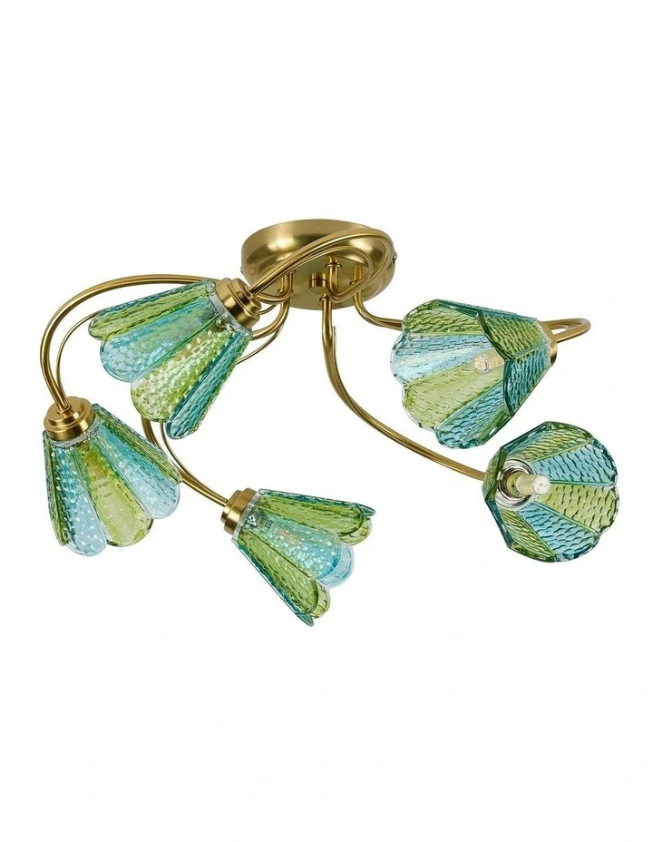 Coraline Flush Ceiling Light 5x in Multi image 1