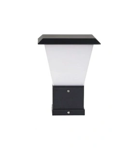 Oblik Pillar Mount Outdoor Light in Black