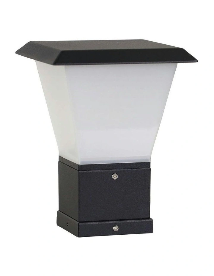 Oblik Pillar Mount Outdoor Light in Black image 3