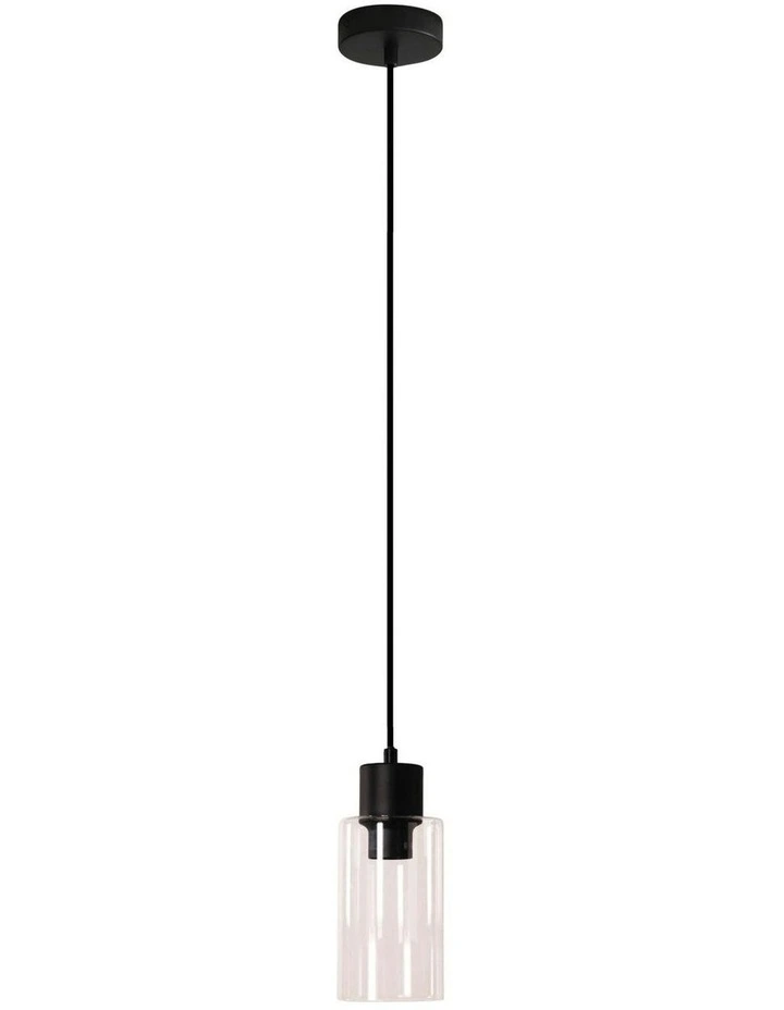 Lisa Cylindrical Pendant Light in Black image 1