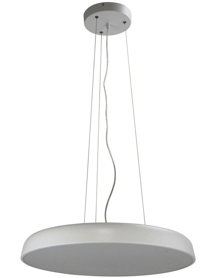 Madison Dimmable LED Pendant Light 56cm in White image 1