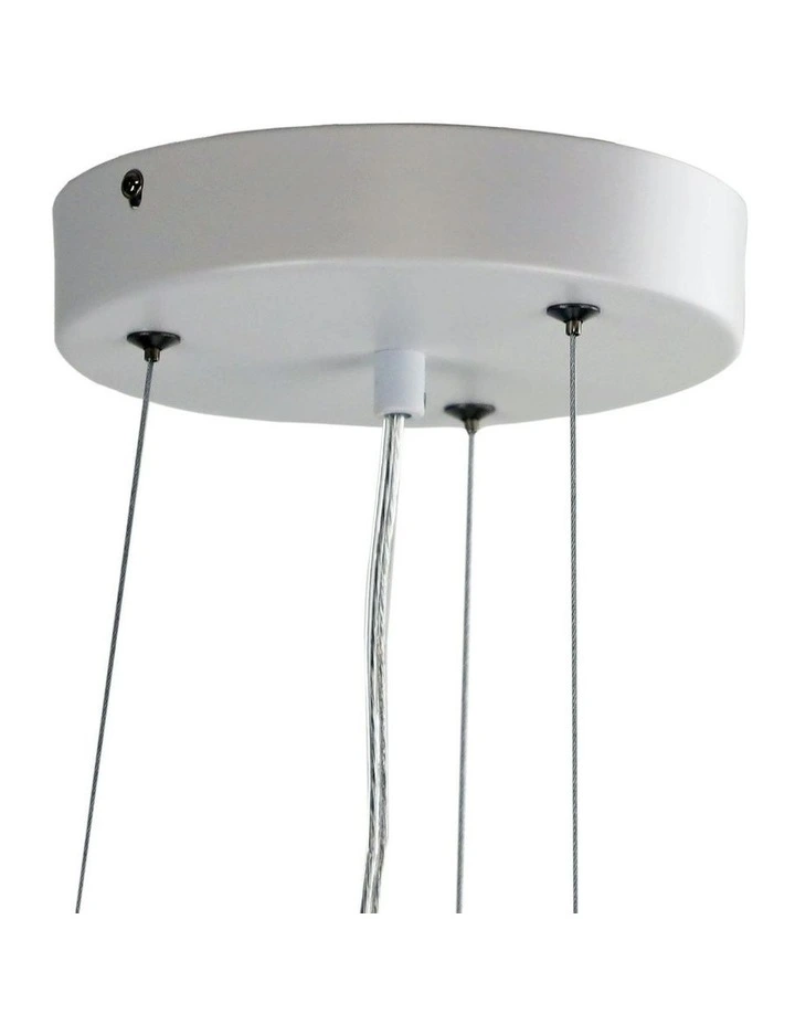 Madison Dimmable LED Pendant Light 56cm in White image 4
