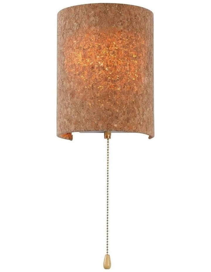 Zella Pull Cord Wall Light in Natural image 2